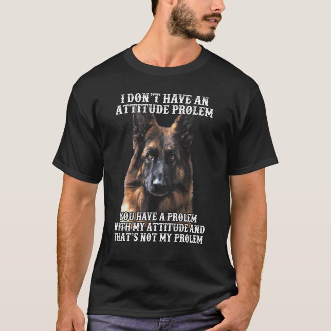 Ich habe kein Problem mit der Einstellung des deut T-Shirt (Vorderseite)
