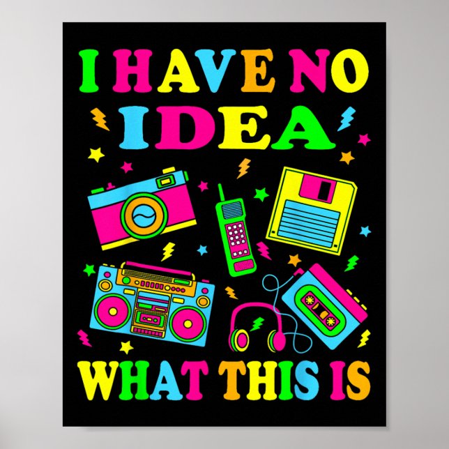 Ich habe keine Ahnung, was das sind Männer Frauen  Poster (Vorne)