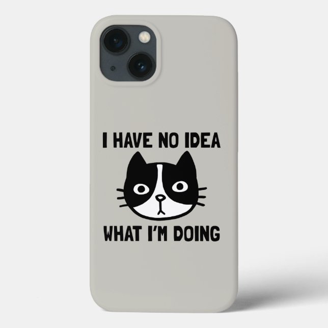 Ich habe keine Ahnung, was ich mit Katze mache Case-Mate iPhone Hülle (Rückseite)