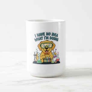 Ich habe keine Ahnung Wissenschaftshund Lab Humor Kaffeetasse