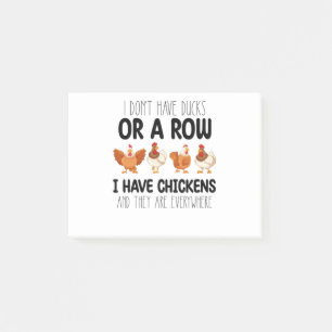 Ich habe keine Enten oder eine Reihe, ich habe Hüh Post-it Klebezettel