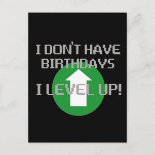 Ich habe keine Geburtstage.. Postkarte