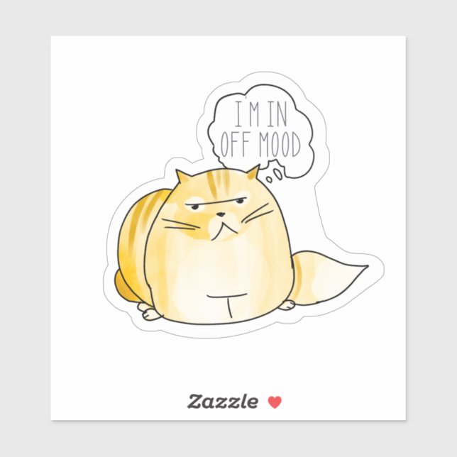 Ich habe keine Lust mehr Aufkleber (Blatt)