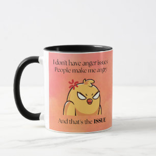 Ich habe keine Wutprobleme Tasse Wütender Vogel
