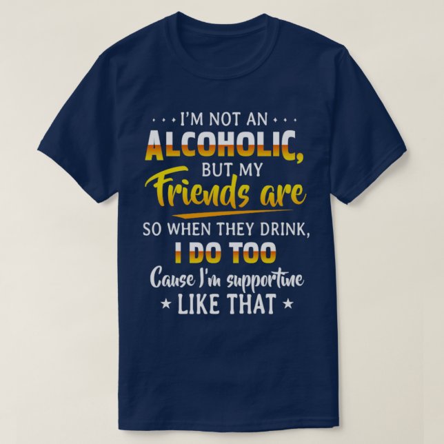 Ich habe keinen Alkohol T-Shirt (Design vorne)