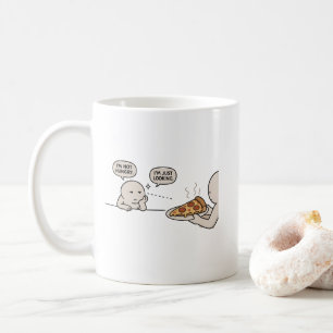 Ich habe keinen Hunger, ich schaue nur Lustiger P Kaffeetasse
