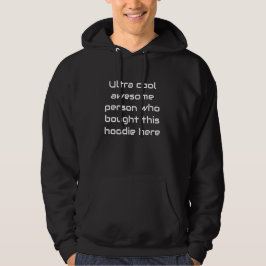 Ich habe keinerlei Arbeit investiert, um dies zu m Hoodie