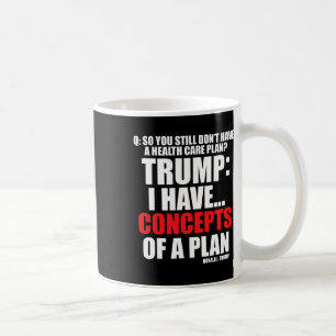 Ich habe... Konzepte eines Plans zur Abstimmung üb Kaffeetasse