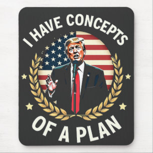 Ich habe Konzepte für einen Plan Trump-Wahldebatte Mousepad