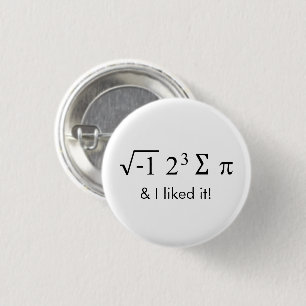 Ich habe Kuchen gegessen und es gefiel mir! Math B Button