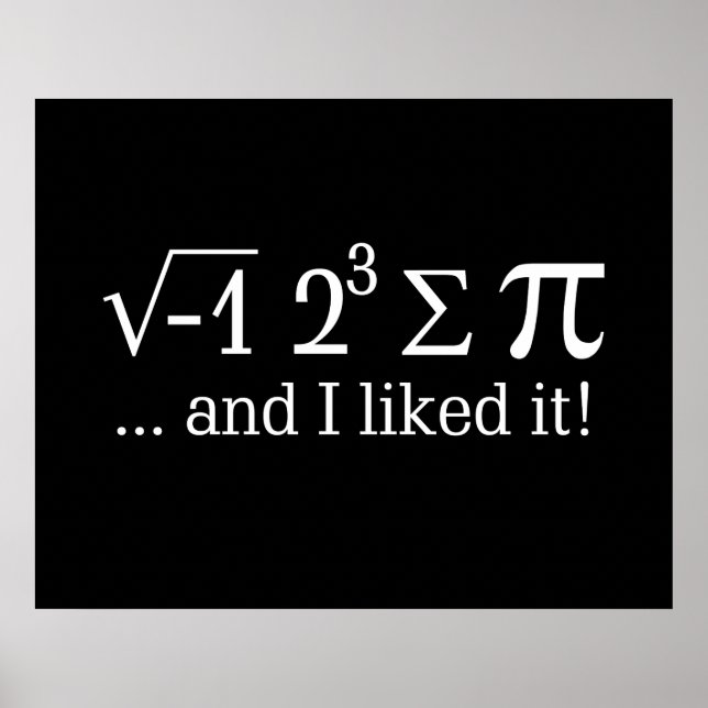 Ich habe Kuchen gegessen und ich mochte es Dekor Poster (Vorne)