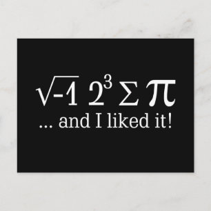 Ich habe Kuchen gegessen und ich mochte es Dekor Postkarte