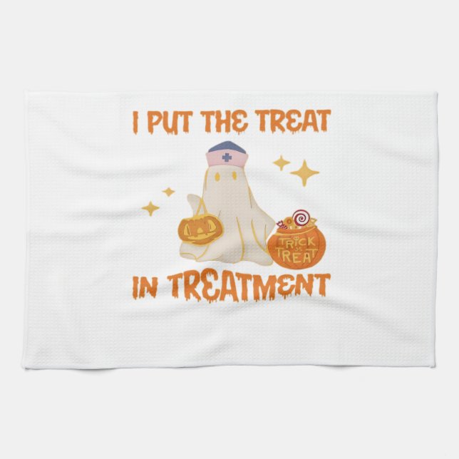 Ich habe Leckerei in die Behandlung Retro Funny Nu Geschirrtuch (Horizontal)