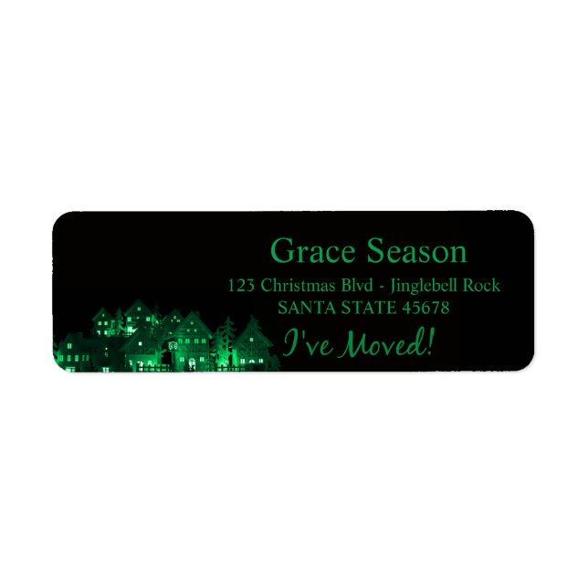 Ich habe leuchtende Weihnachtshäuser verschoben (Vorne)