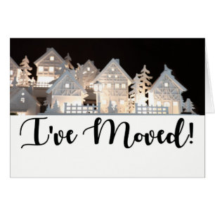 Ich habe leuchtende Weihnachtshäuser verschoben