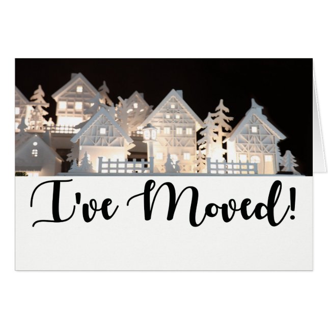 Ich habe leuchtende Weihnachtshäuser verschoben (Vorderseite (Horizontal))