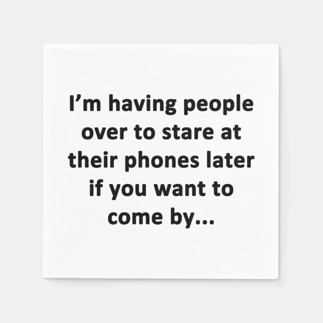 Ich habe Leute über Serviette (Vorderseite)