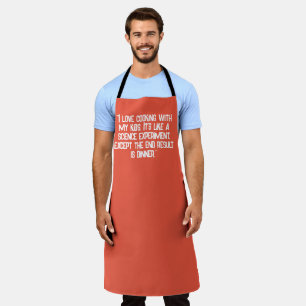 "Ich habe Liebe, mit meinen Kindern zu kochen. Es Schürze