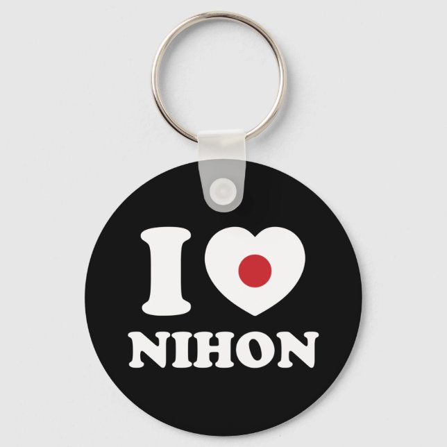 ICH HABE [LIEBE] NIHON SCHLÜSSELANHÄNGER (Vorderseite)