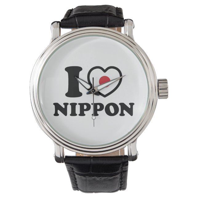 ICH HABE [LIEBE] NIPPON ARMBANDUHR (Vorderseite)