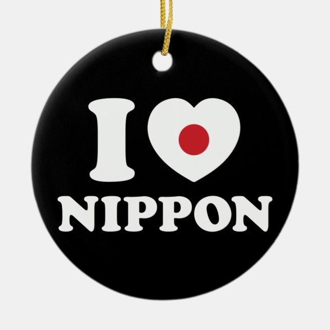 ICH HABE [LIEBE] NIPPON KERAMIK ORNAMENT (Vorne)