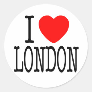 ICH HABE LONDON RUNDER AUFKLEBER