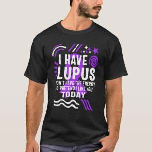 Ich habe Lupus-Bewusstsein Monat Starker Krieger L T-Shirt