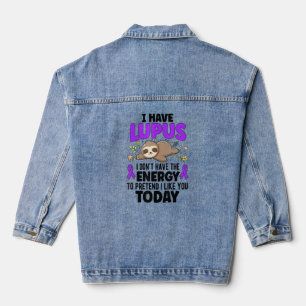 Ich habe Lupus Warrior Lupus Sensibilisierungsmona Jeansjacke