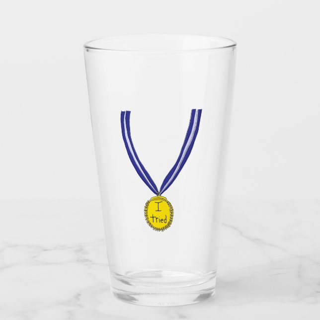 Ich habe Medaille getestet Glas (Vorderseite)