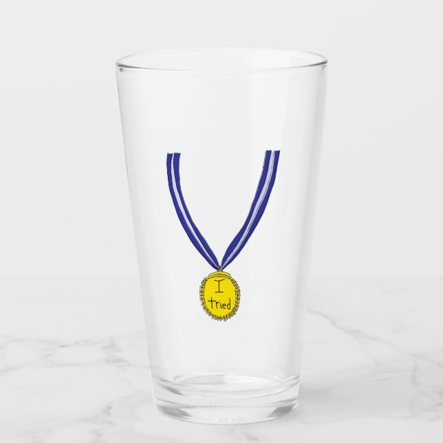 Ich habe Medaille getestet Glas (Vorderseite)
