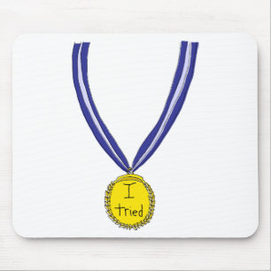 Ich habe Medaille getestet Mousepad
