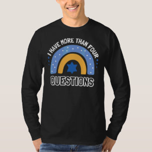Ich habe mehr als vier Fragen Pessach Seder Fa. T-Shirt