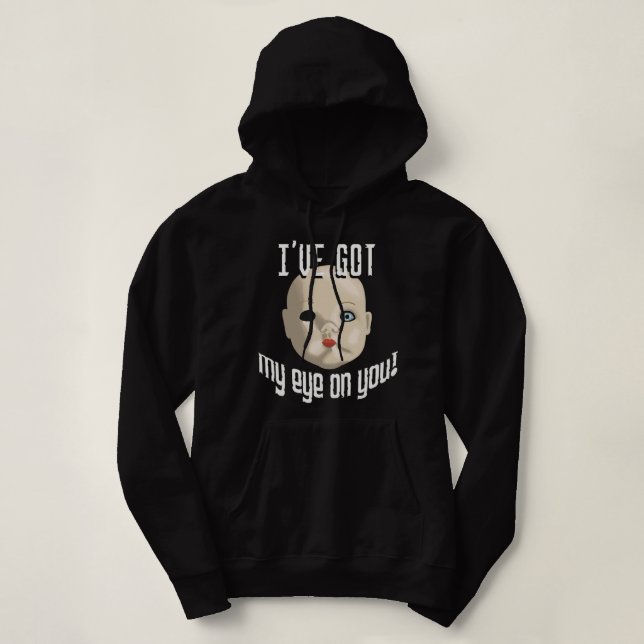 Ich habe mein Auge auf deinem sonnigen Halloween G Hoodie (Design vorne)