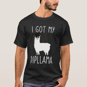 Ich habe mein Dipllama Lustiges Abschluss Llama Pu T-Shirt