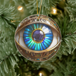 Ich habe mein drittes Auge auf dich geworfen Keramik Ornament