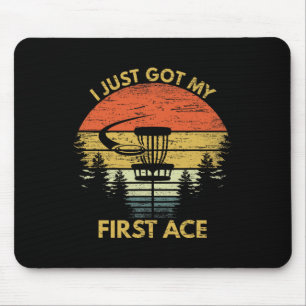 Ich habe mein erstes Ass Motivations Disc Golf Ges Mousepad