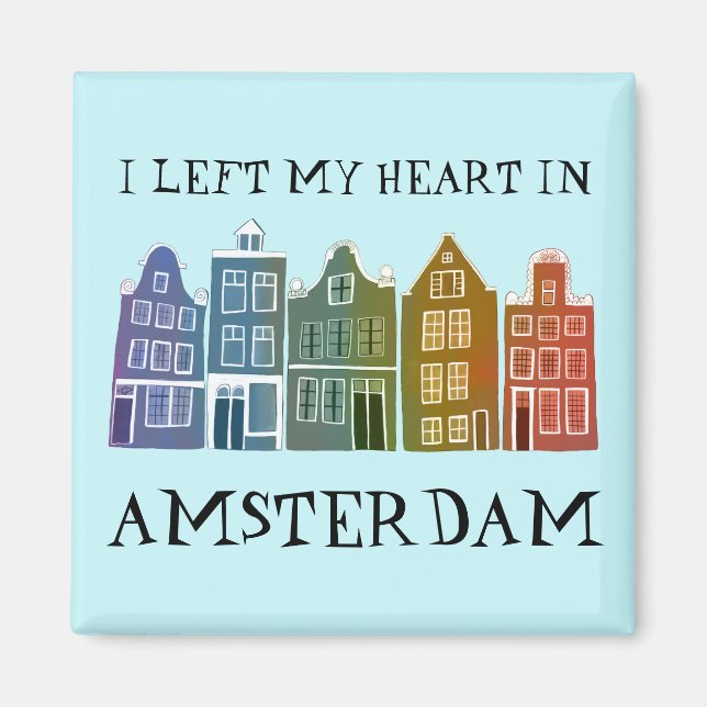 Ich habe mein Herz in Amsterdam Links, Holland Can Magnet (Vorne)