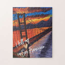 "Ich habe mein Herz in San Francisco Links" Golden Puzzle