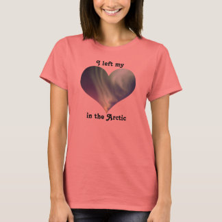 Ich habe mein Herz Nordpol Arktische Aurora Boreal T-Shirt