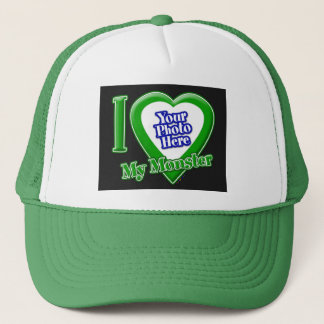 Ich habe mein Monster mit deinem Foto-Truckerhut L Truckerkappe