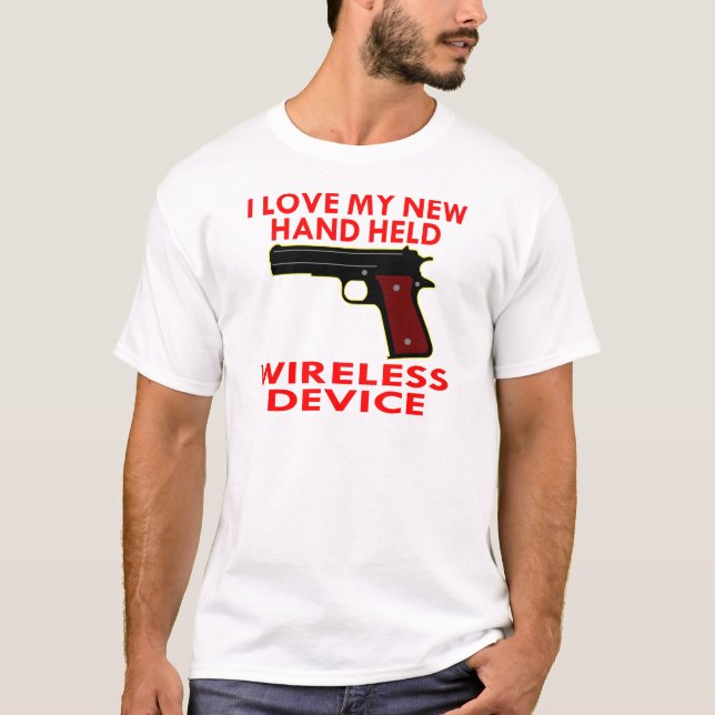 Ich habe mein neues Wireless-Gerät Liebe T-Shirt (Vorderseite)
