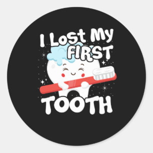 Ich habe mein Niedliches Baby Tooth-Geschenk verlo Runder Aufkleber