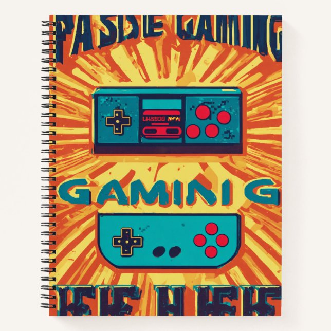 Ich habe mein Retro-Gaming angehalten, hier zu sei Notizbuch (Vorderseite)