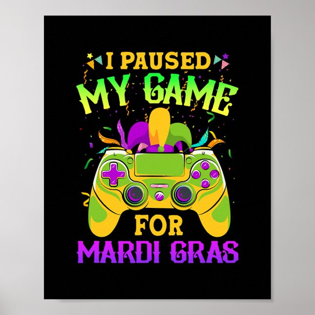 Ich habe mein Spiel für Mardi Gras lustigen Video- Poster (Vorne)