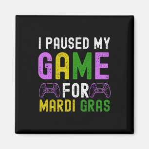 Ich habe mein Spiel für Mardi Gras Video Game Mard Magnet