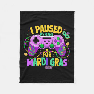 Ich habe mein Spiel für Mardi Gras Video Gamer Men Fleecedecke