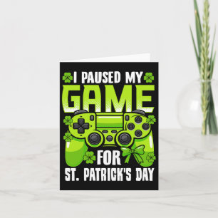 Ich habe mein Spiel für St Patricks Day Video Game Karte