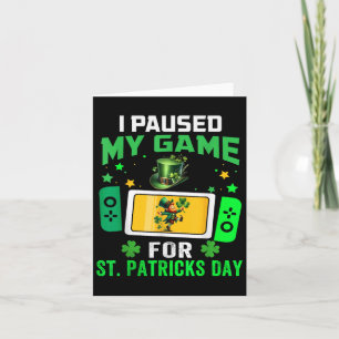 Ich habe mein Spiel für St Patricks Day Video Game Karte