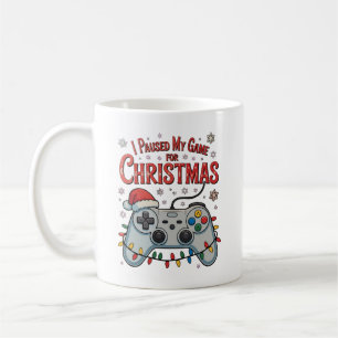 Ich habe mein Spiel für Weihnachts-Gamer gestoppt Kaffeetasse
