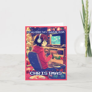 Ich habe mein Spiel für Weihnachts-Gamer-Videospie Feiertagskarte
